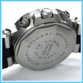  ブルガリ　SCB38S　ディアゴノ　スクーバ　クロノ